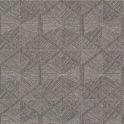 £26.04 • Buy Profhome 386902-GU Graphic Wallpaper Metallic Accents Brown Copper 5.33 M2