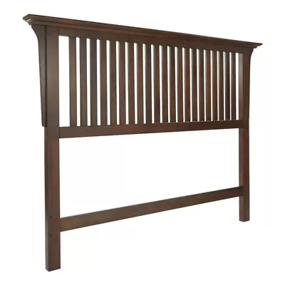 Modern Mission Queen Headboard In Wood  Vintage Oak Finish • $248.99