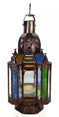 Moroccan Desert Lantern Hanging Or Not Candle Holder Indoor Outdoor Garden Light • $179.99