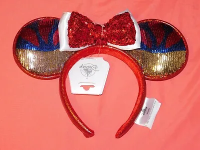 Disney Parks Princess Snow White Minnie Sequin Headband Ears Adult 2024 - NEW • $26.95
