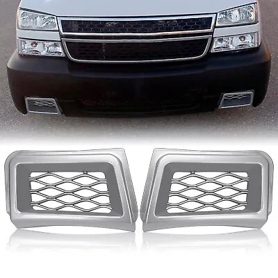 $26.49 • Buy For 03-07 Chevy Silverado SS-Style Bumper Caliper Air Duct Grille Grill Cover