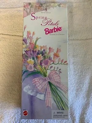 Vintage 1996 Spring Petals Barbie Avon Limited Edition Blonde Doll # 16746 • $10