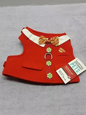 Martha Stewart Pets Size X-Small Dog Harness Vest Christmas Color Red  • $15.99