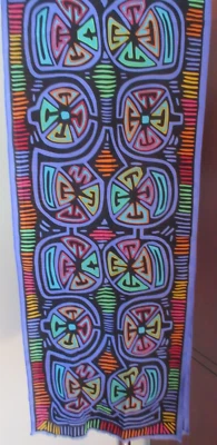 $13.99 • Buy Oscar De La Renta 100% Silk Geometric Multi-Color Oblong Scarf No Tag