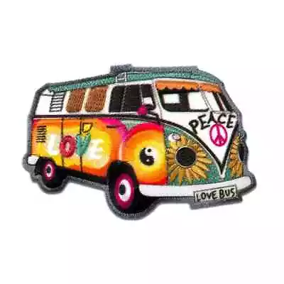 American Brand Iron-On Patch: Volkswagen Love & Peace Bus New Free Shipping • $5.25