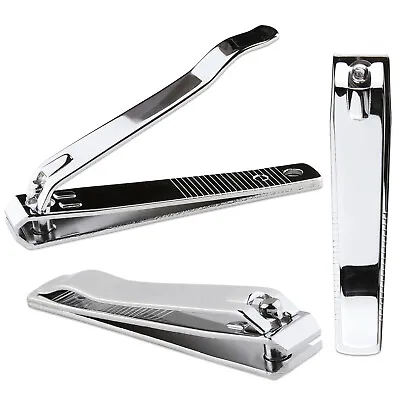 3pcs Beauticom Professional Stainless Steel Toe Nail Clippers Straight Cut Style • $6.99