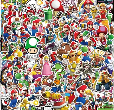 Super Mario Stickers 100 New Sticker Decal Lot • $7.95