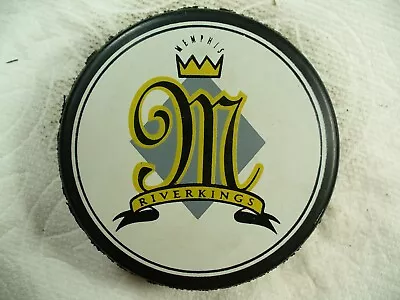CHL Memphis River Kings Vintage 1st Team Logo Old Hockey Puck Collect Pucks • $15