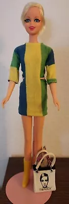 Vtg 1967-68 Mattel Twiggy Doll All Original In Original Dress & Boots EXCELLENT! • $189