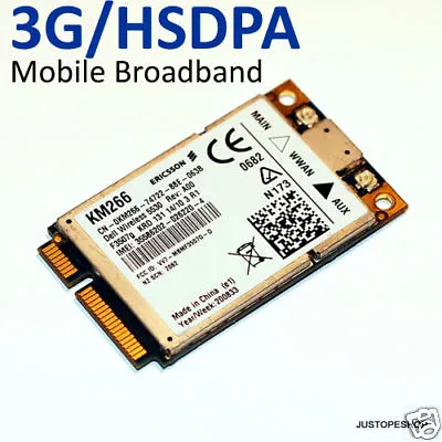 DELL Mobile Broadband Wireless 5530 3G WWAN Module For Latitude E4200 E4300 • £9.99