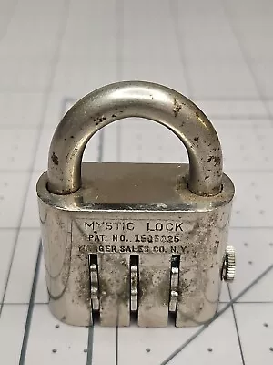 Vintage Combination Lock - MYSTIC LOCK - Merger Sales Co. NY • $9.99