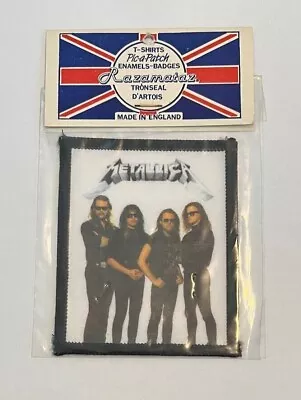 Metallica AND JUSTICE FOR ALL 1980's Vintage PHOTO Patch Licensed Original PKG • $31.95