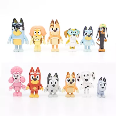 £21.99 • Buy Bluey Dog Dunny Bingo Action Figure Bluey & Friends Kids Toy 12 PCS