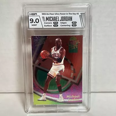 1993 Fleer Ultra Power In The Key #2 - Michael Jordan - Mint 9 • $725