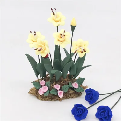  Kids Play House Accessories Flowers Plants Mini Child Flowerpot Bonsai • £8.75