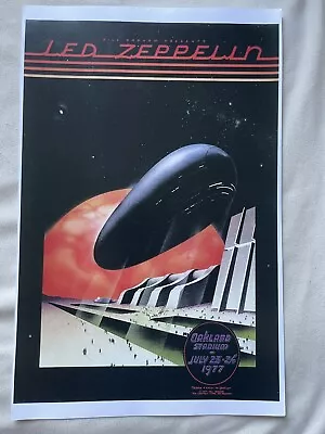 Led Zepplin Oakland Stadium 1977 Poster 11 X 17 (193) • $9.99