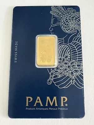 5 Gram Gold Bar - PAMP Suisse - Fortuna - 999.9 Fine In Sealed Assay • $415