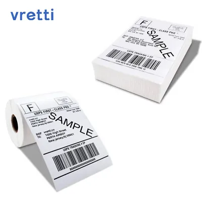 Vretti 4x6  100 X 150mm Direct Thermal Labels 250/500 Roll/stack For DPD Hermes • £9.59