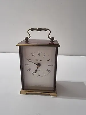 £14.99 • Buy Vintage '60s METAMEC Brass Carriage Quartz Mantel Clock - 