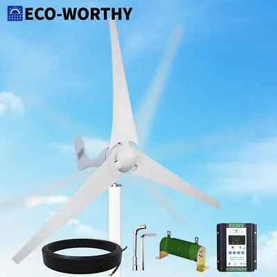 400W Wind Turbine Generator Kit & 40A Hybrid Controller For Solar Wind System • $239.39