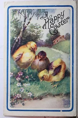 Easter A Happy Chicks Postcard Old Vintage Card View Standard Souvenir Postal PC • $0.55