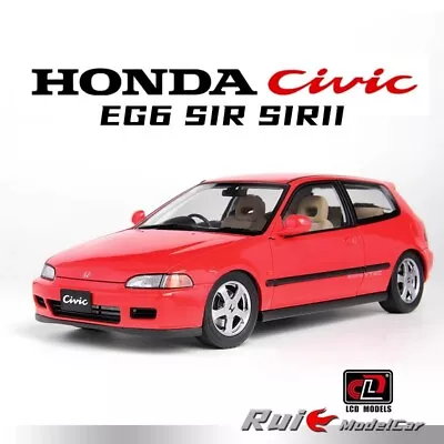 LCD 1:18 Honda Civic EG6 SiR SiRII Alloy Full Open Simulation Car Model • £245.50