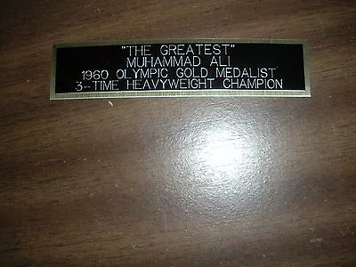 Muhammad Ali (boxing) Nameplate For Signed Gloves/trunks/photo Display • $7.95