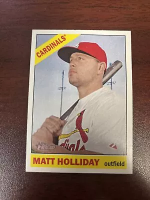 2015 Topps Heritage Matt Holliday #60 St. Louis Cardinals Combined Shipping. • $0.40