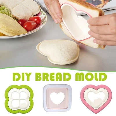 £3.59 • Buy Kids Lunch Sandwich Toast Mould Cookies Mold Cake Bread Food Cutter DIY Cooking