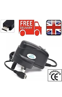 UK MAINS MICRO USB WALL PLUG MOBILE PHONE CHARGER FOR SAMSUNG GALAXY Note 2/3/4 • £4.20