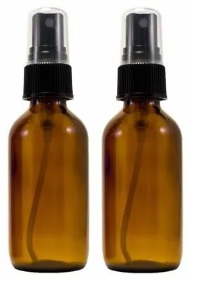 2oz Amber Glass Bottle W/ Black Spray Cap - Multi-packs • $5.99