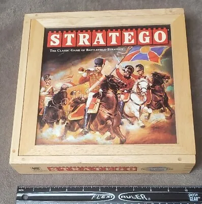 $40 • Buy STRATEGO Board Game Wooden Box/Case Case Nostalgia Edition Milton Bradley 2002