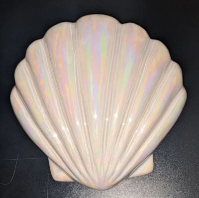 £32.99 • Buy Rare Iridescent Clam Shell Wall Pocket Vase