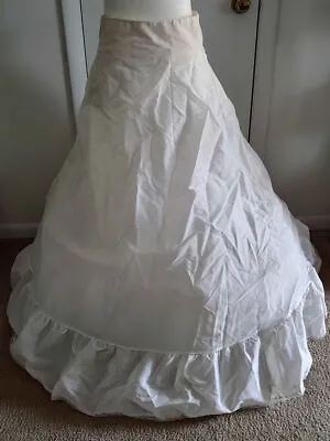 Size 14 Woman's Full Length Ruffle Petticoat Skirt Victorian • $24