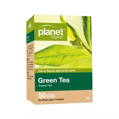 ^ Planet Organic Organic Green Tea X 50 Tea Bags • $15.30