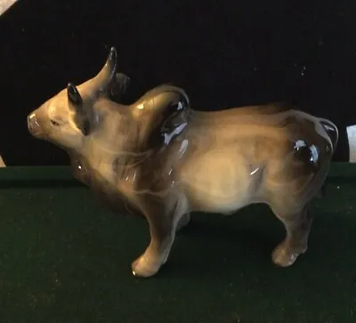 1960’s Vintage VICTORIA CERAMICS BRAHMAN BULL Figurine With Sticker • $24.99