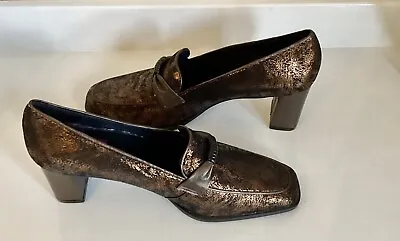 £6 • Buy New Adriano Fizzy Leather  Bronze Mix Shine  Shoes Size 6.5