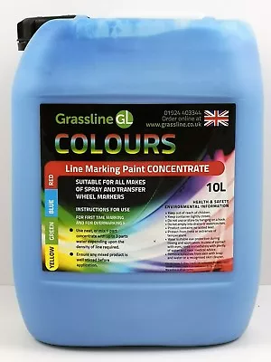 2 X 10 Litres BLUE Grassline Line Marking Concentrate Paint  • £88.78