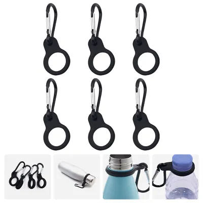 6Pcs Mountaineering Bottle Carrier Carabiner Clip Mineral Water Bottle Clip • £7.99