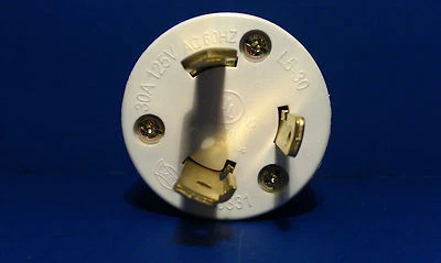 $12.30 • Buy Replacement 30 Amp 125 Volt Male Twist Lock 3 Wire Power Cord Plug Nema L5-30P