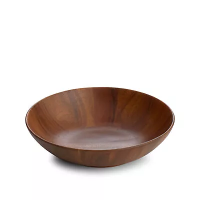 Nambe MT0903 Skye Acacia Wood Individual Salad Bowl 9  D X 2  H • $23