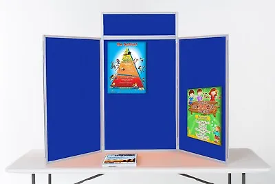 Tabletop Exhibition Display Kit Noticeboard- Portrait 3 Panels With Bag & Header • £152