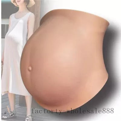 Premium Fake Belly Month Pregnant Pregnancy Baby Bump Silicone Prosthetics Tummy • £223.23