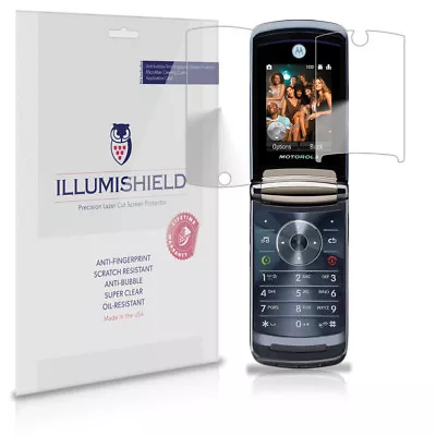 ILLumiShield Anti-Bubble/Print Screen Protector 3x For Motorola RAZR2 V8 V9 V9m • $7.65