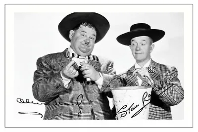 Laurel & Hardy Signed Autograph Photo Print Jitterbugs • £3.79