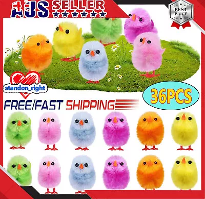 36Pcs Easter Chicken Chicks Favors Bonnet Easter Chicks Arts Craft Decor GV • $17.95