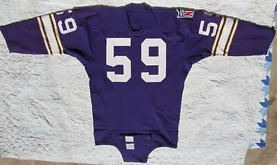 1969 Minnesota Vikings Game Worn Jersey Nfl 50th Anniversary #59 Lonnie Warwick • $2205.87