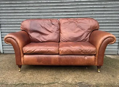 Laura Ashley Mortimer Leather Sofa • £499