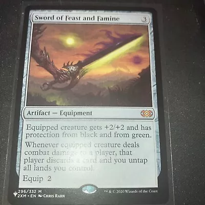 MTG Sword Of Feast And Famine MINT The List Double Masters Magic EDH Commander • $34.88