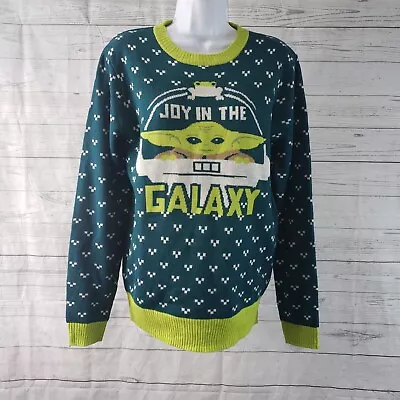 $14.99 • Buy Star Wars Mens Pullover Sweater Sz Small Baby Yoda Ugly Christmas Sweater